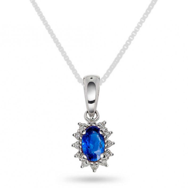 Safir smykke 0.04 carat w.si