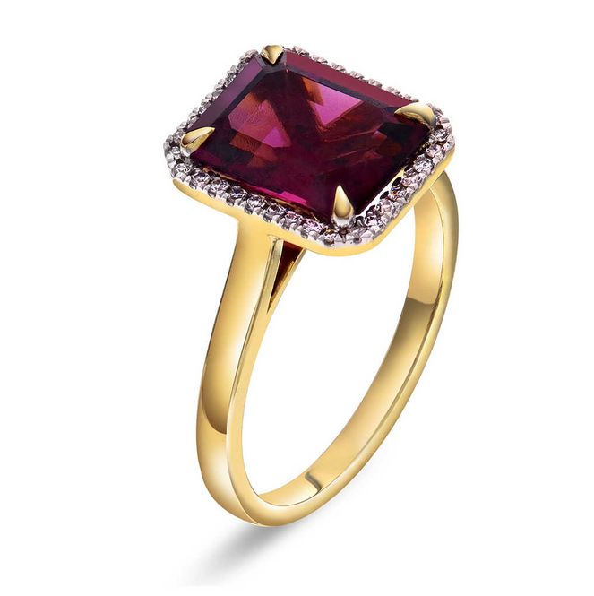 Hovedbilde Diamantring gult gull med 0.11 carat w.si