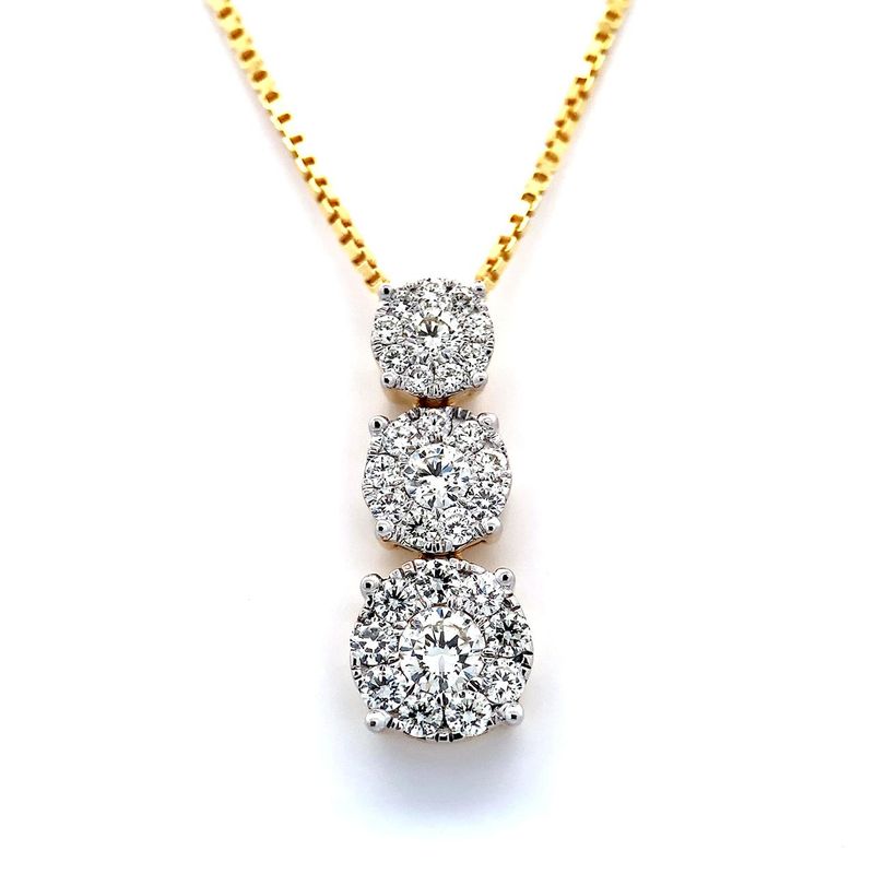 Diamantsmykke 1 carat carat w.si