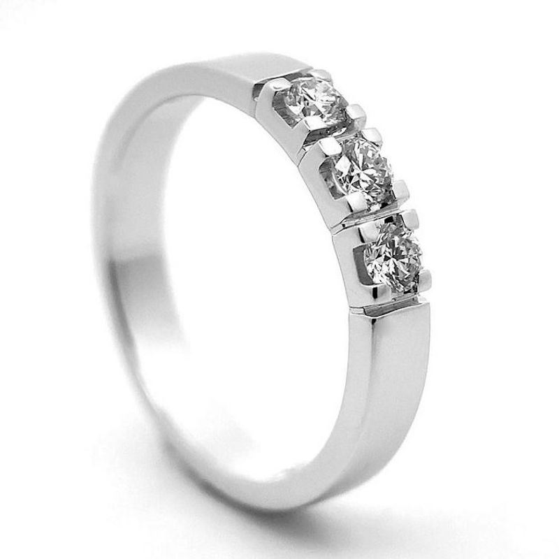 Superdeal! Alliansering med diamanter 0.30 carat w.si (585)