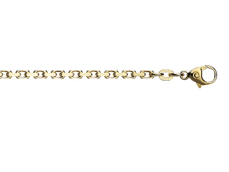 Anker gullarmbånd 18,5cm 2mm 