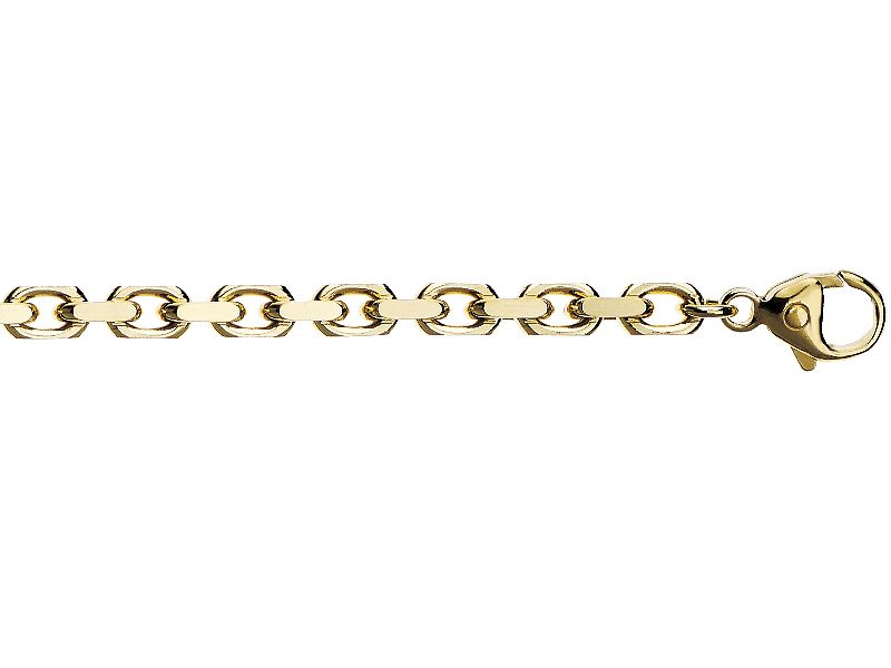 Anker gullarmbånd 19 cm 3mm 