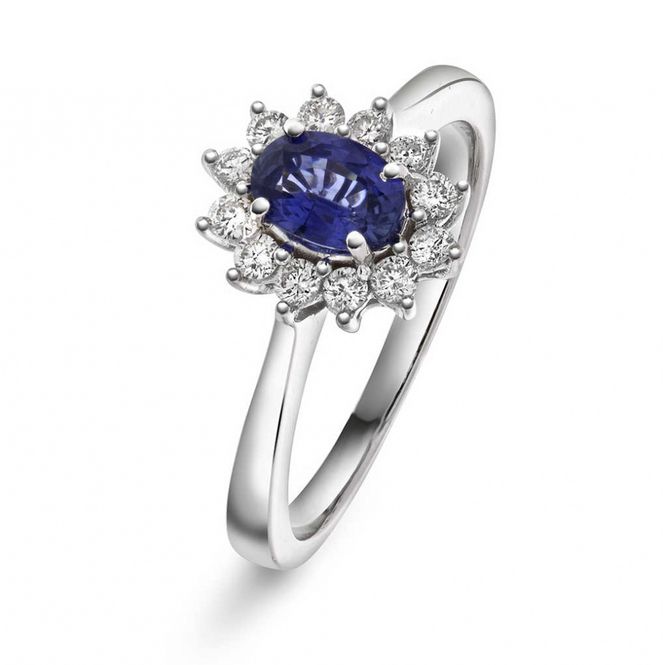 Hovedbilde Diamantring i hvitt gull med diamanter 0.24ct ...