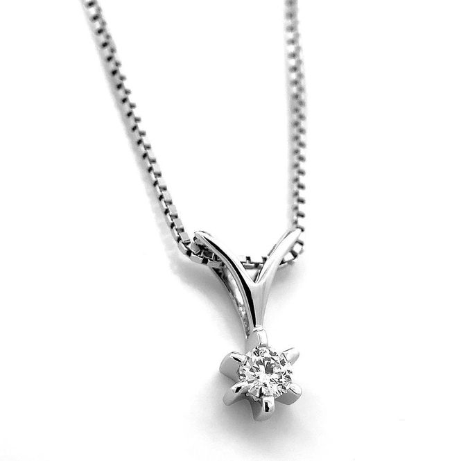 Hovedbilde Diamantsmykke SuperDeal 0.15 w.si 