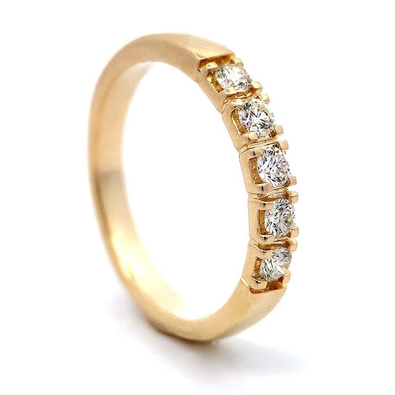 Superdeal! Alliansering med diamanter 0.25 carat w.si (585)