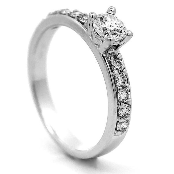 Hovedbilde Superdeal! Diamantring hvitt gull diamanter ...