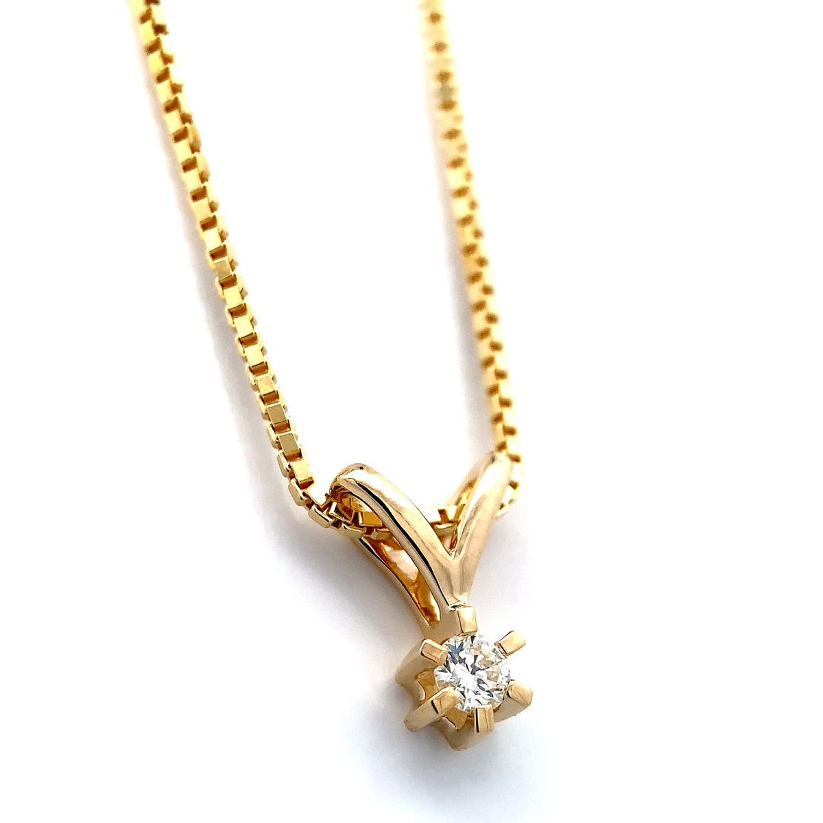 Diamantsmykke SuperDeal 0.10 carat w.si 