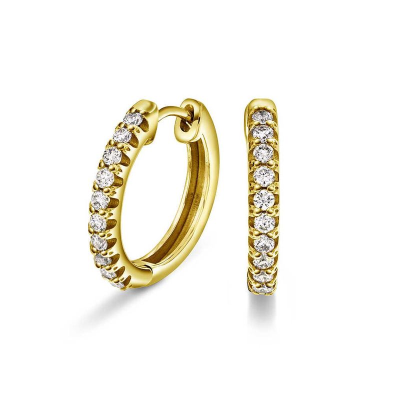 Diamantøredobber med diamanter 0.31 w.si