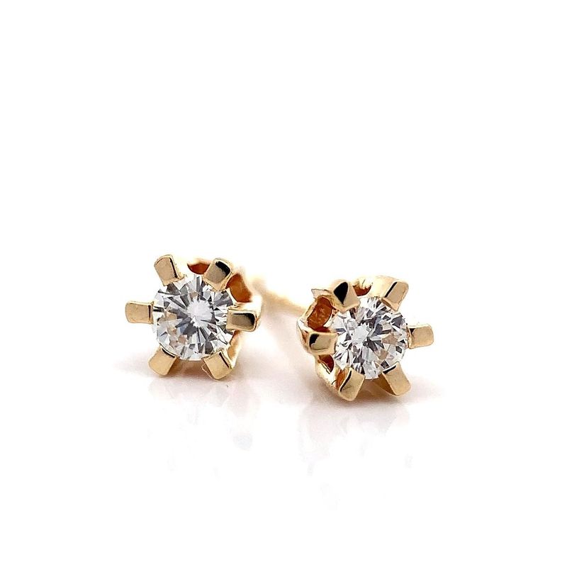 Diamantøredobber SuperDeal med diamanter 0.20 carat w.si
